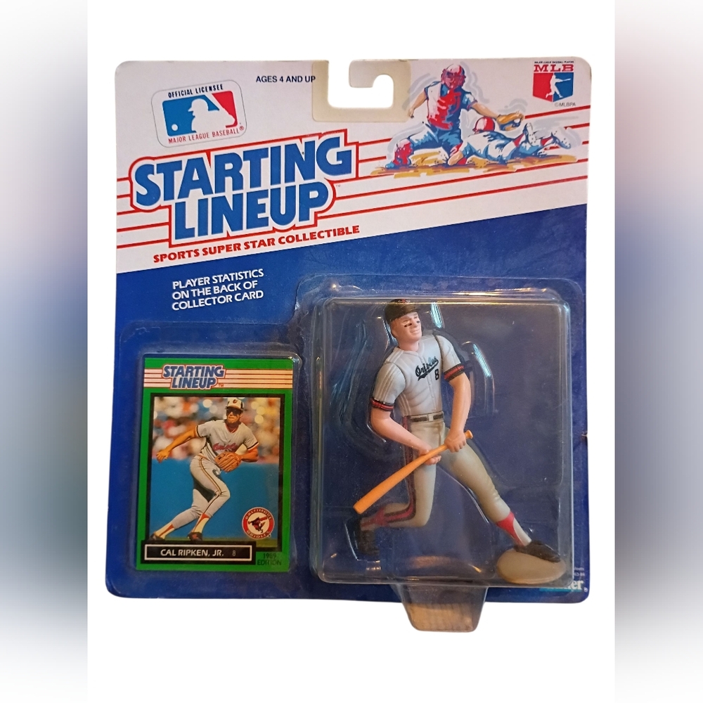 1989 Starting Lineup Kenner Cal Ripken Jr. Figure With Trading Card Orioles